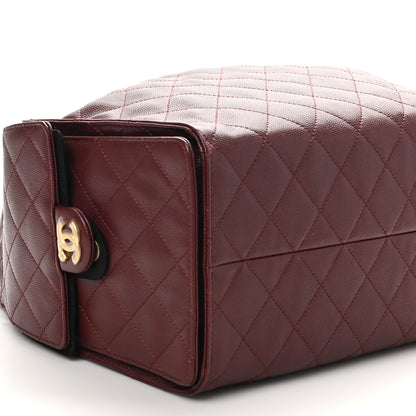 Chanel Caviar Quilted Medium Chanel 25 Handbag Burgundy 10 of 11