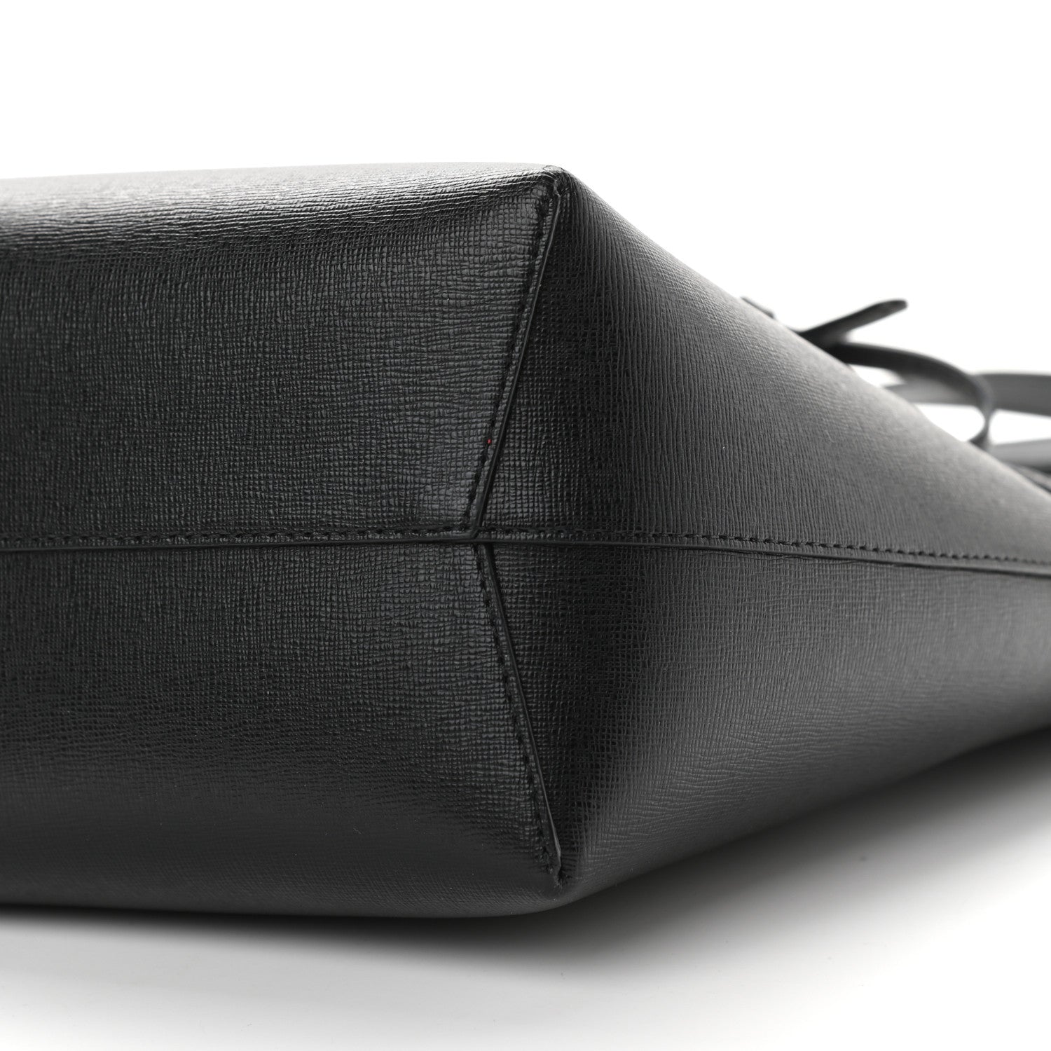 Mansur Gavriel Saffiano Mini Bucket Bag Black Flamma 10 of 10