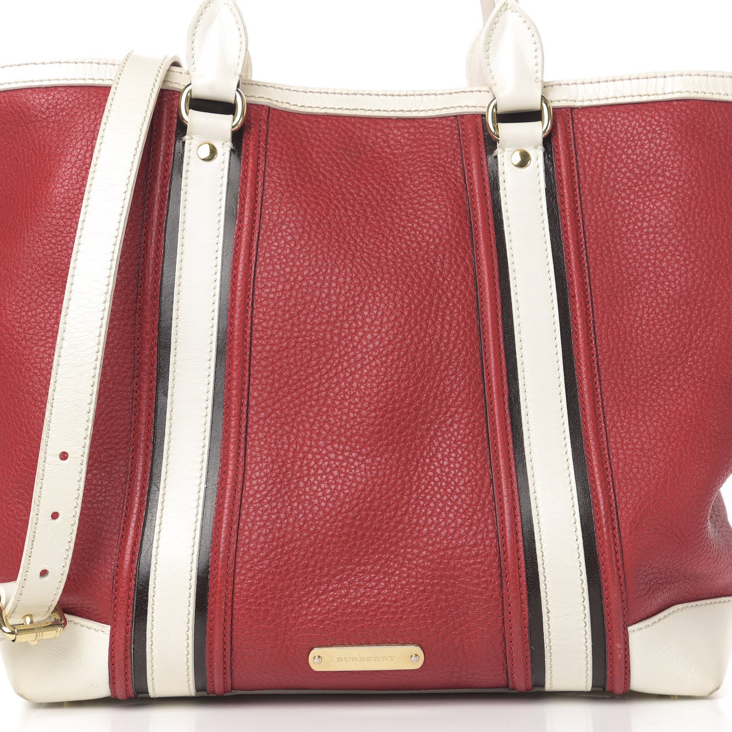 Burberry Grainy Calfskin Tote Red 17 of 17