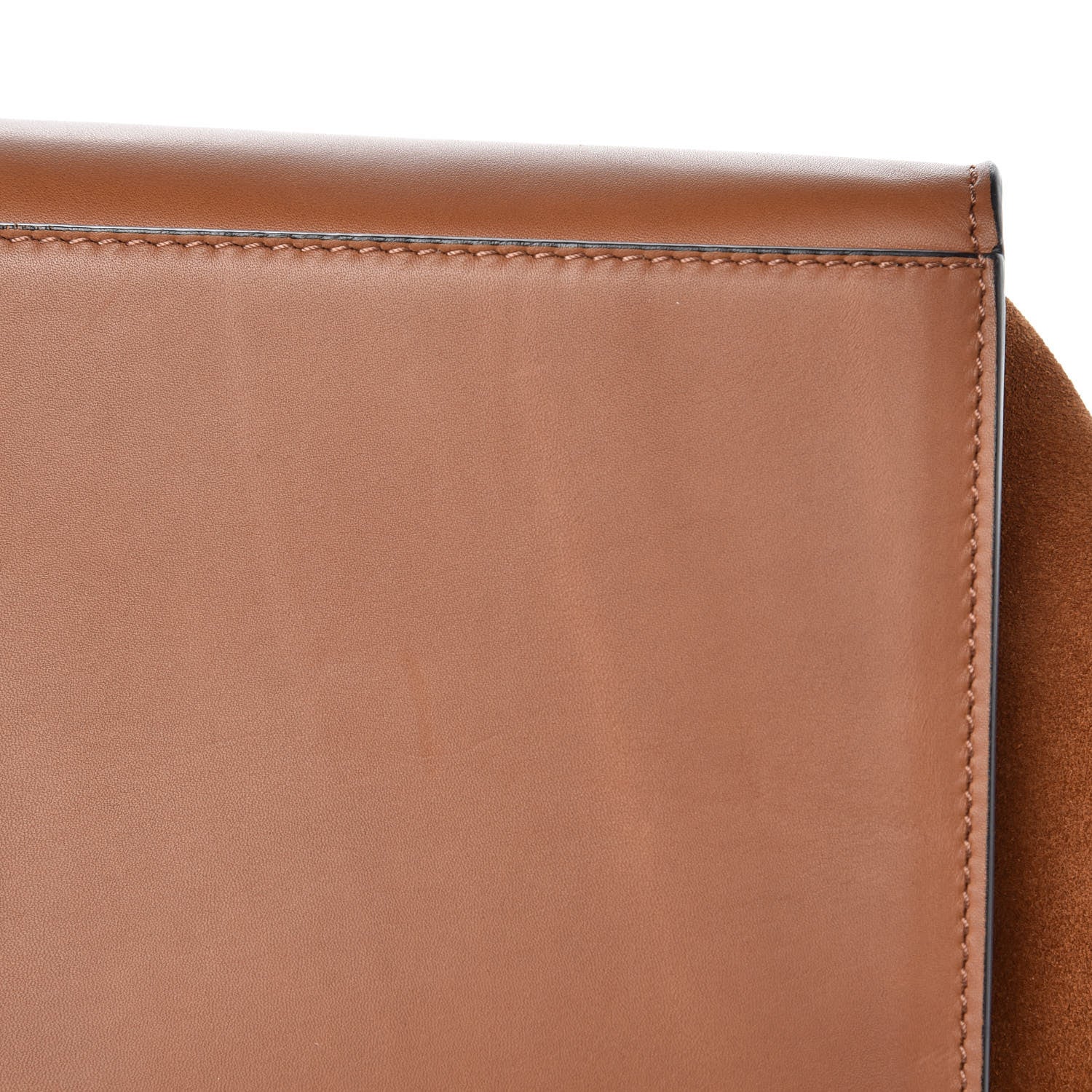 Celine Natural Calfskin Suede Medium Trapeze Tan 11 of 13