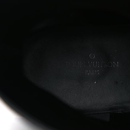 Louis Vuitton Calfskin Monogram Wonderland Flat Ranger Boots 39 Black 7 of 19