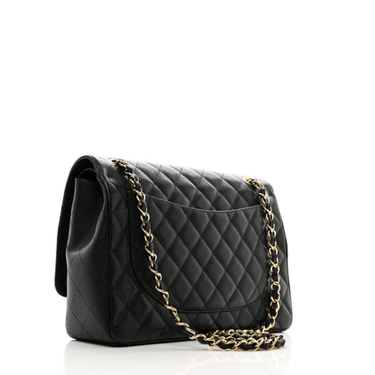 Chanel Caviar Quilted Maxi Double Flap Black 3 of 13
