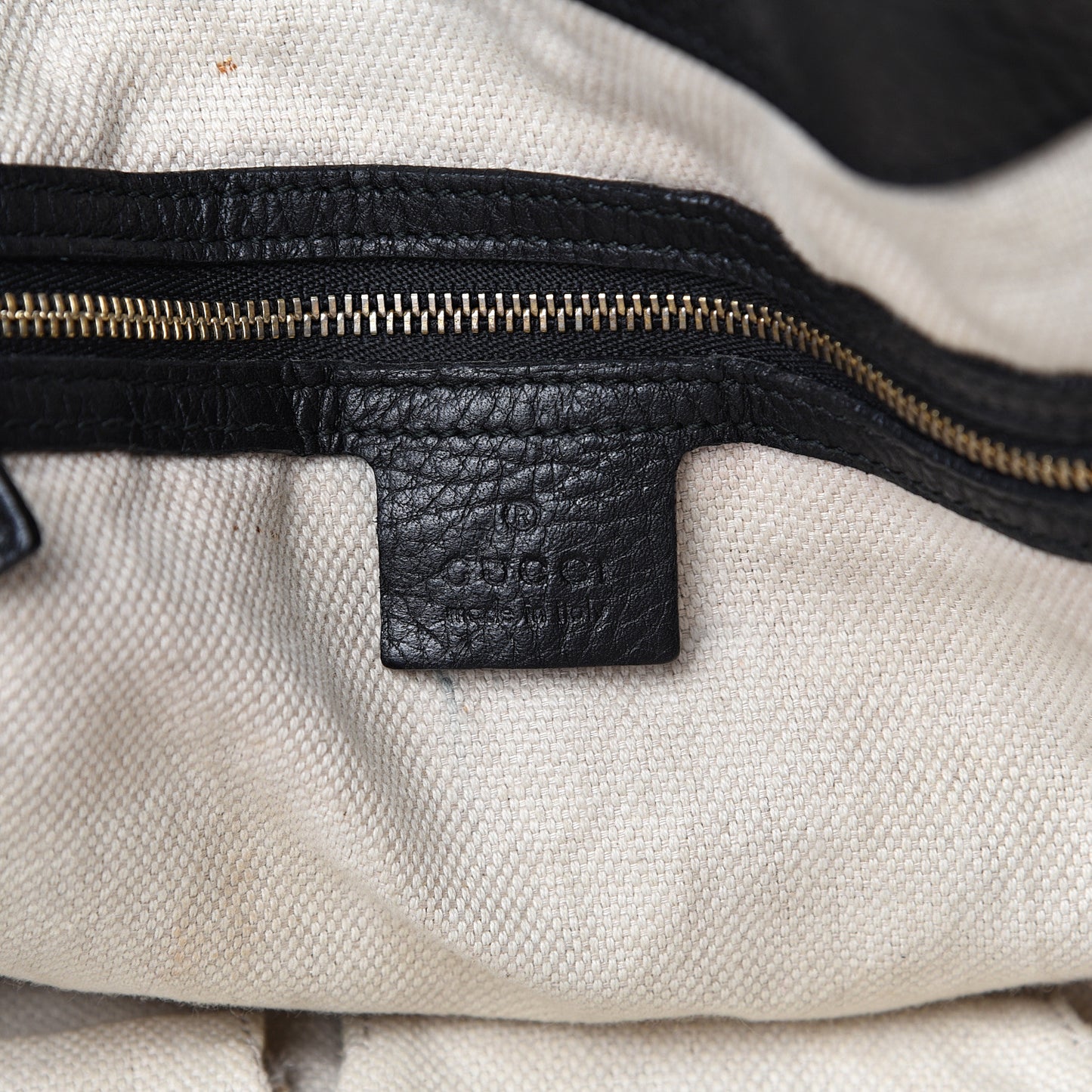 Pebbled Calfskin Medium Soho Shoulder Bag Black
