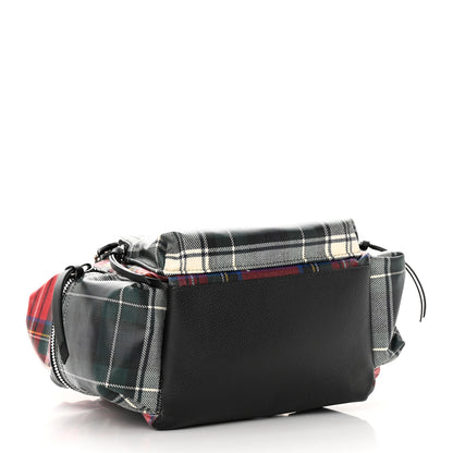 Burberry Laminated Tartan Patchwork Medium Rucksack Backpack Military Red 4 of 24