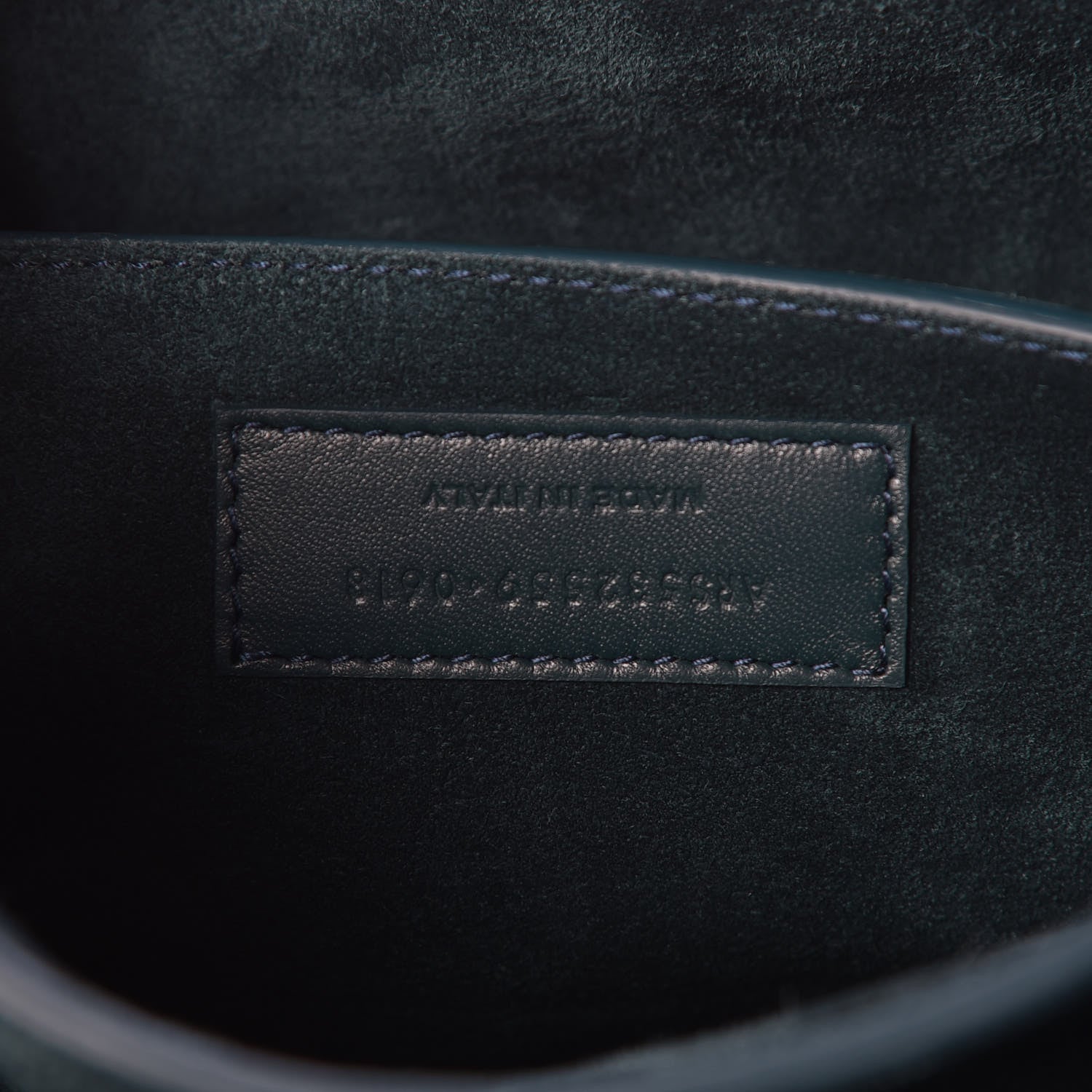Saint Laurent Suede Amalia Flap Shoulder Bag Dark Turquoise 7 of 10