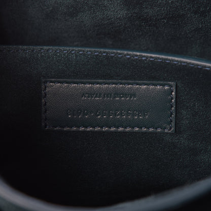 Saint Laurent Suede Amalia Flap Shoulder Bag Dark Turquoise 7 of 10