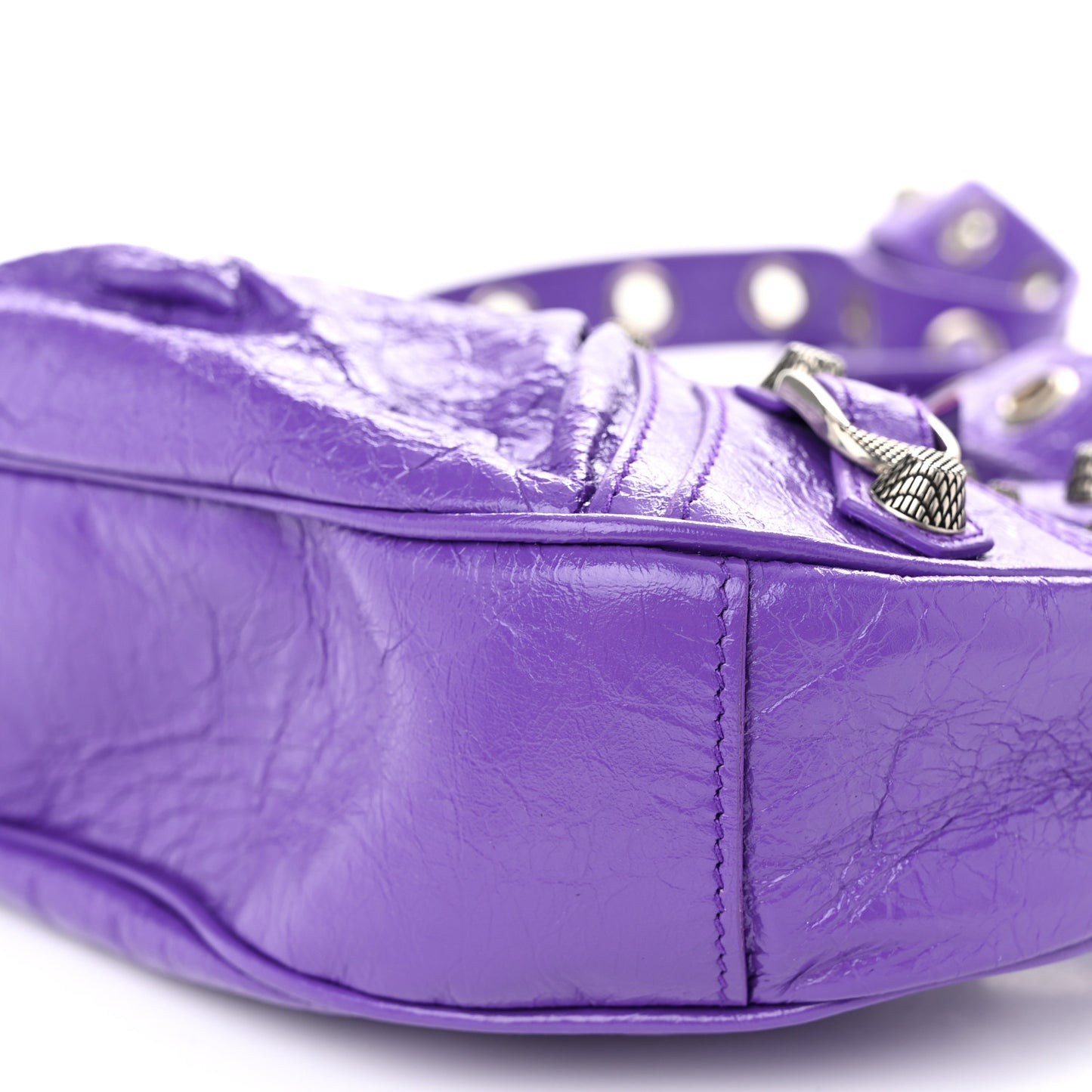 Agneau Arena Le Cagole Shoulder Bag XS Purple