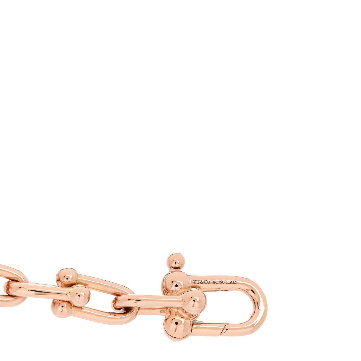 Tiffany 18K Rose Gold Small HardWear Link Bracelet 3 of 4