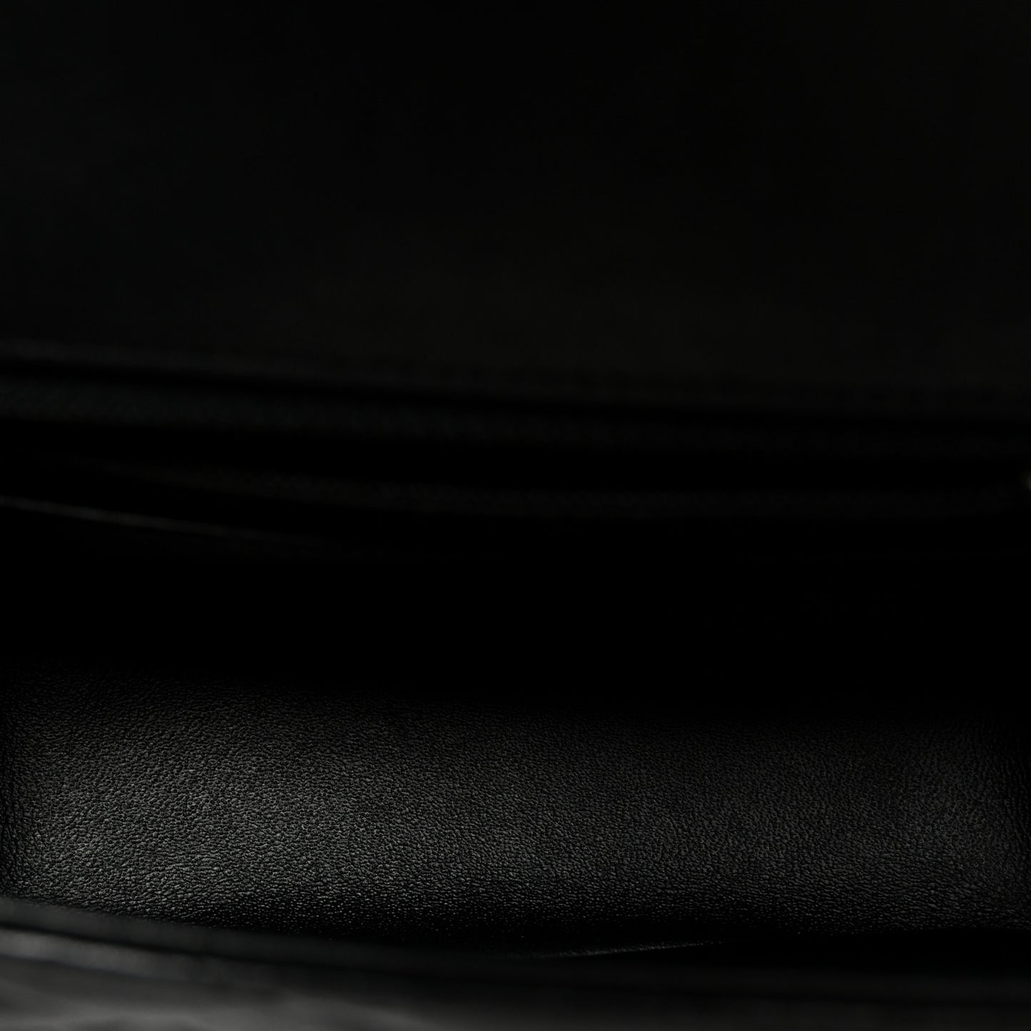 Lambskin Quilted Mini Square Flap Black