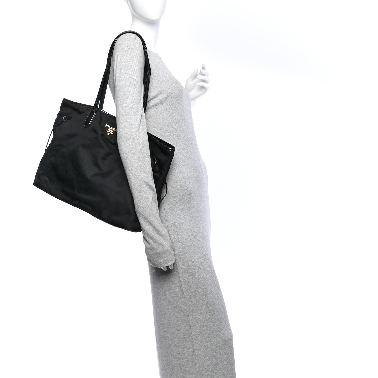 Prada Tessuto Nylon Tote Black 2 of 14