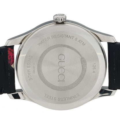 Gucci Stainless Steel Calfskin 38mm Le Marche Des Merveilles Snake Quartz Watch Black 4 of 5