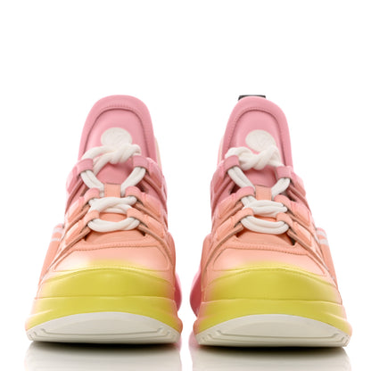 Louis Vuitton Calfskin LV Archlight Sneakers 37.5 Pink 2 of 12