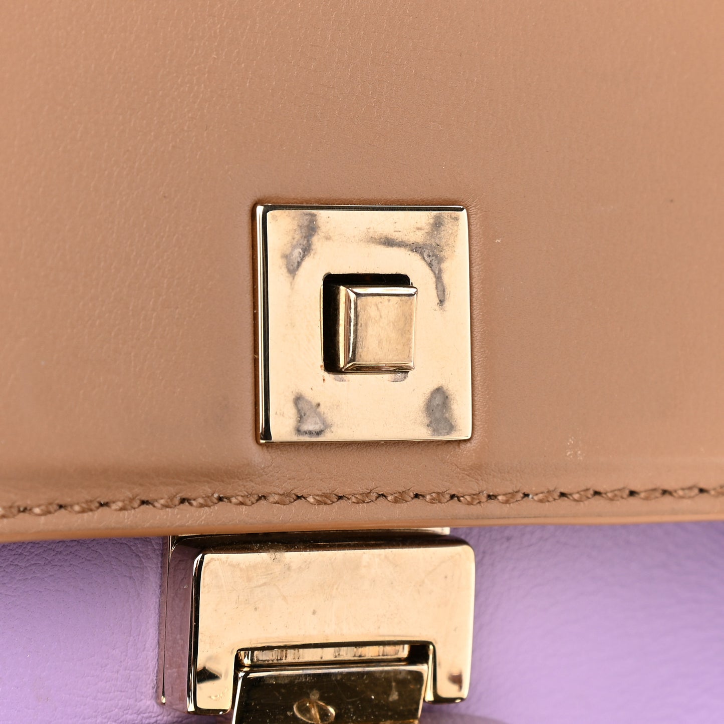 Calfskin Medium Palazzo Empire Bag Purple Orange Tan
