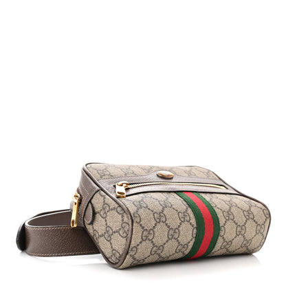 Gucci GG Supreme Monogram Web Small Ophidia Belt Bag 95/38 Dark Brown 4 of 12