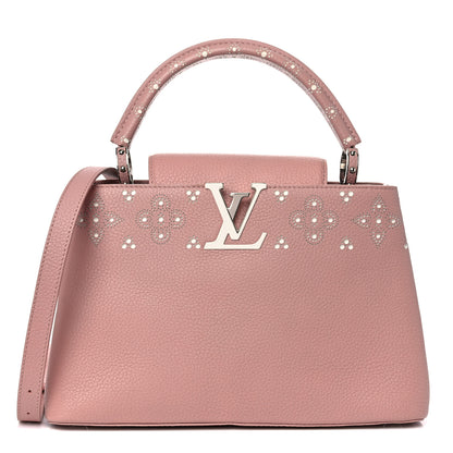 Louis Vuitton Taurillon Sweet Brogues Capucines PM Magnolia 1 of 11