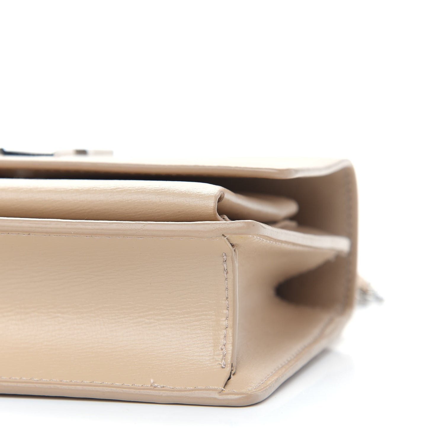 Calfskin Monogram Sunset Chain Wallet Nude Powder