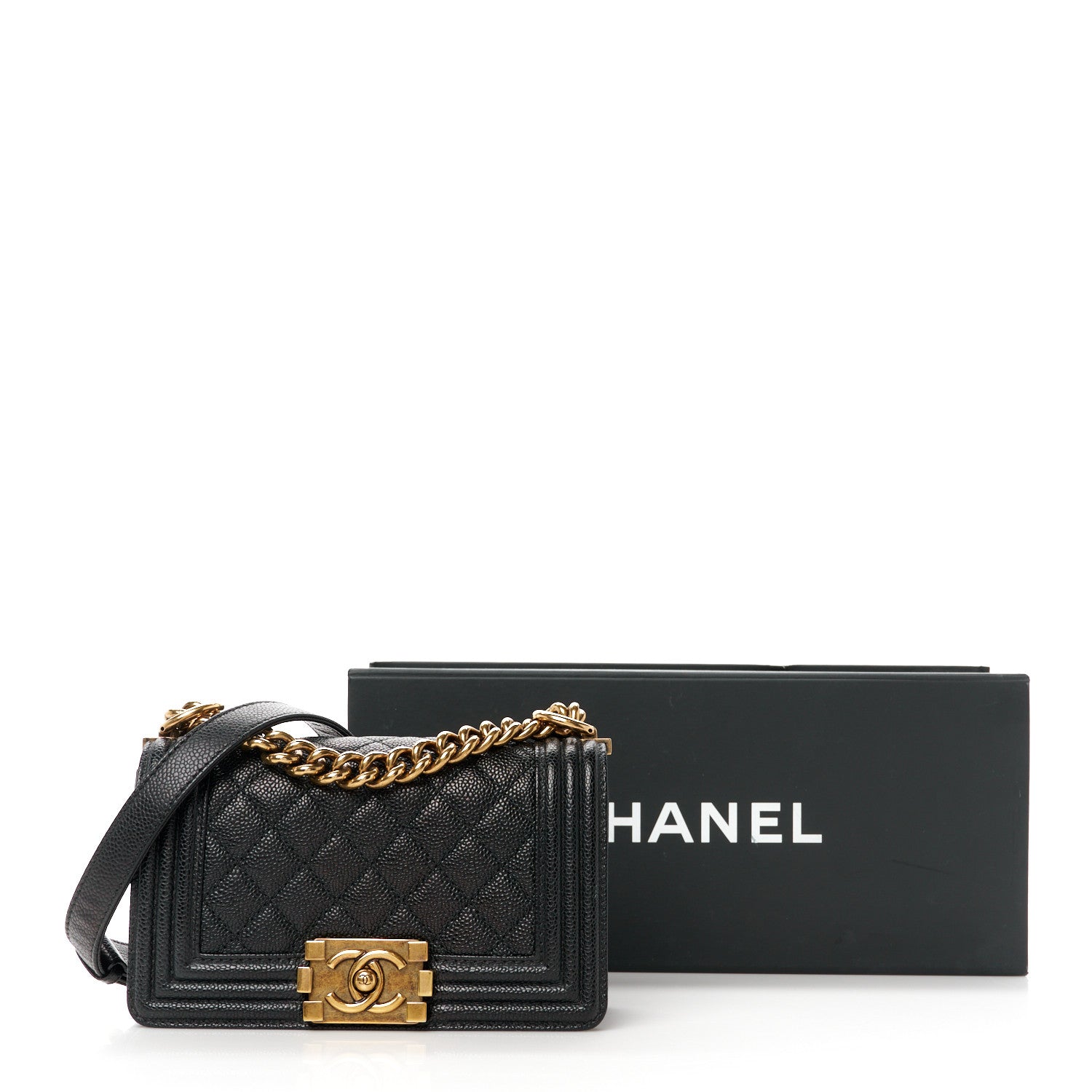 Chanel Caviar Quilted Small Boy Flap Black 11 of 11