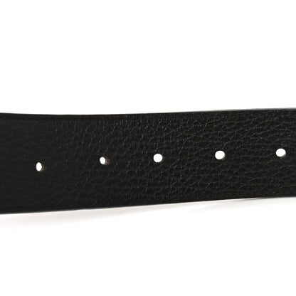 Gucci Calfskin Double G Reversible Belt 85 34 Black Cocoa 3 of 4
