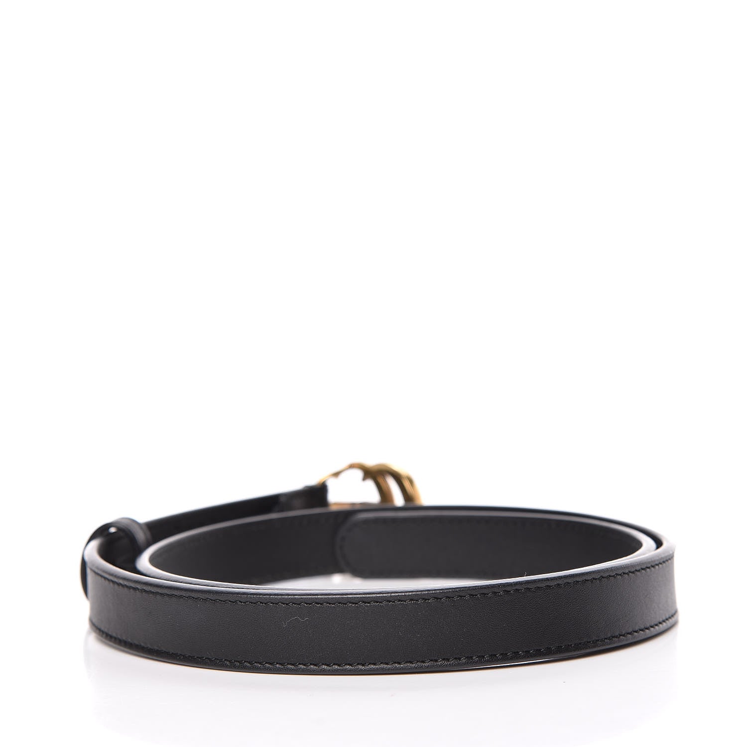 Gucci Calfskin Double G 20mm Belt 75 30 Black 3 of 7