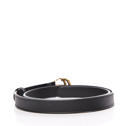 Gucci Calfskin Double G 20mm Belt 75 30 Black 3 of 7