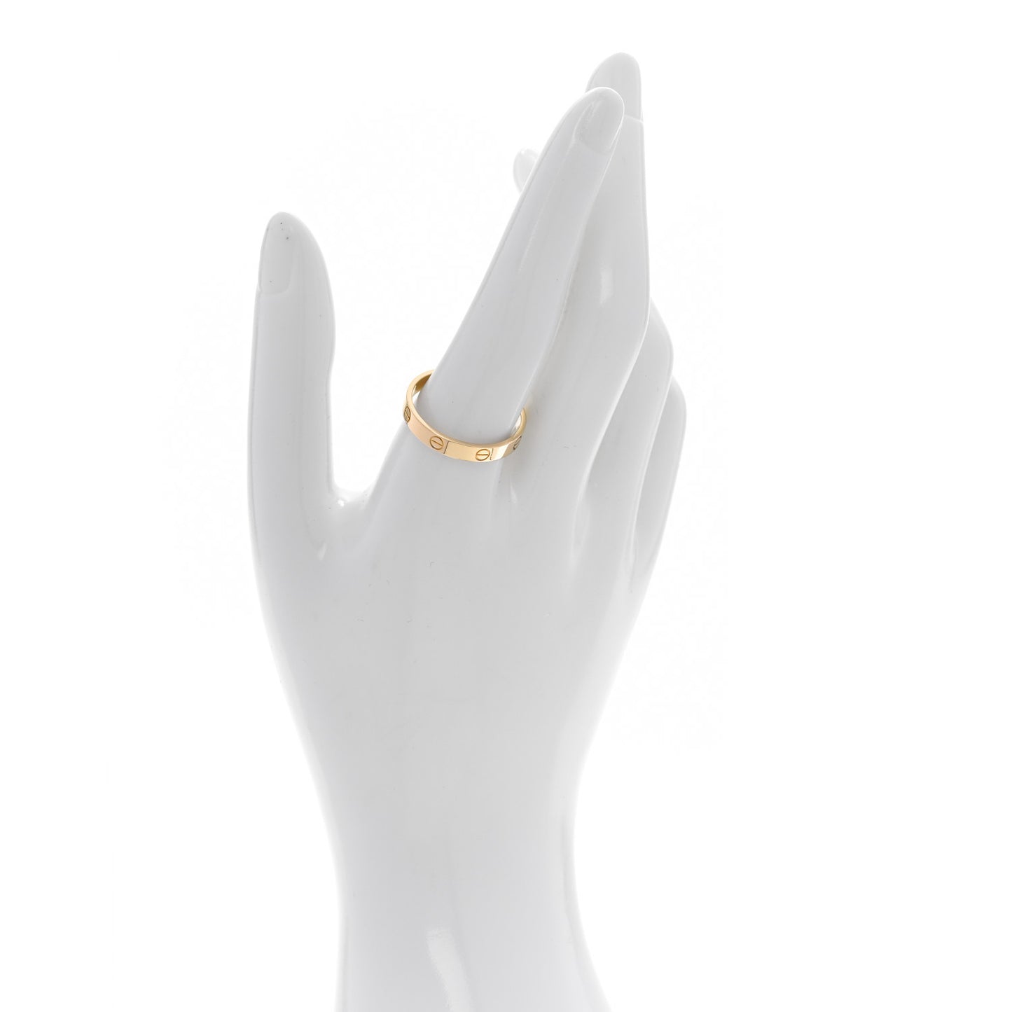 18K Yellow Gold 3.5mm LOVE Wedding Band Ring 65 11