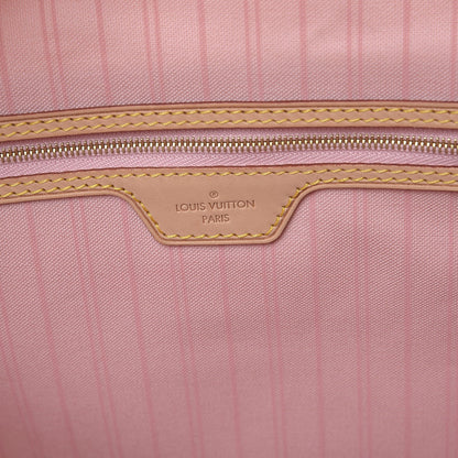 Louis Vuitton Damier Azur Delightful MM Rose Ballerine 7 of 9
