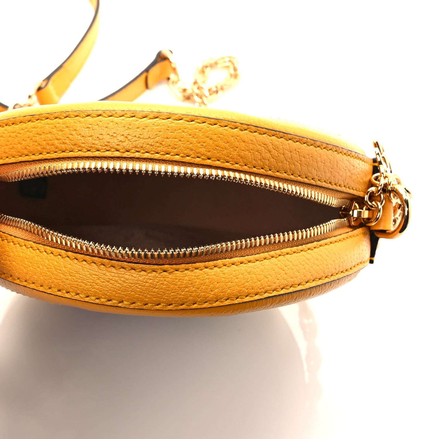Gucci GG Supreme Monogram Flora Web Mini Ophidia Round Shoulder Bag Beige Multicolor Crop 5 of 9