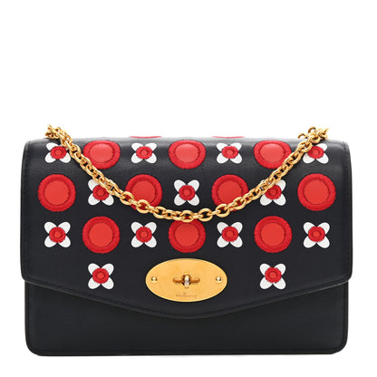 Mulberry Embroidered Calfskin Small Darley Satchel Multicolor 2 of 13