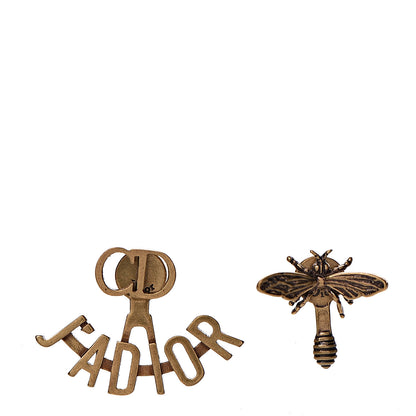 Christian Dior Metal J'Adior Earrings Aged Gold 1 of 4