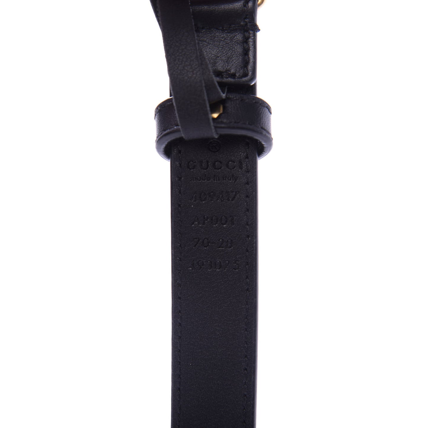 Calfskin Double G 20mm Belt 70 28 Black