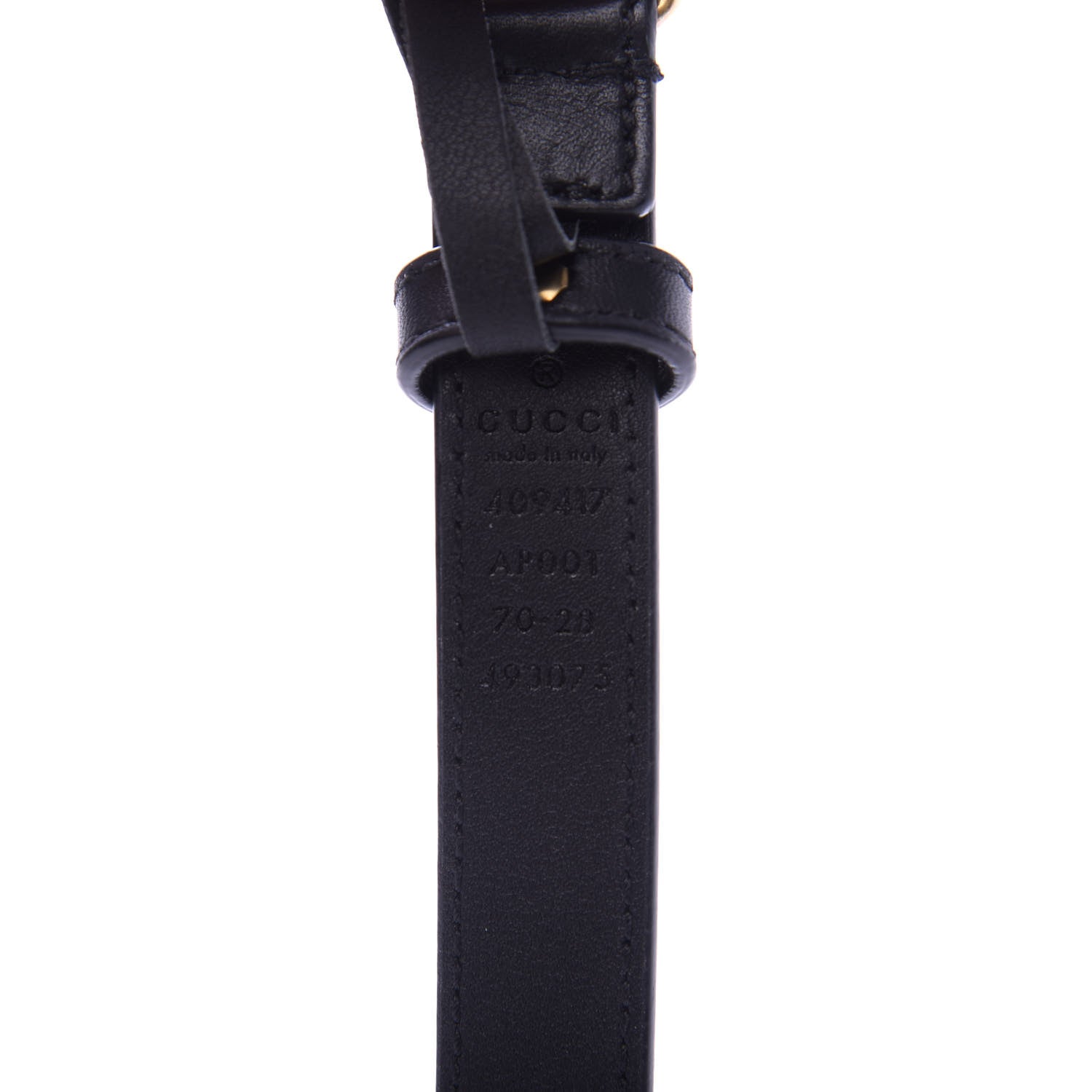 Gucci Calfskin Double G 20mm Belt 70 28 Black 6 of 8