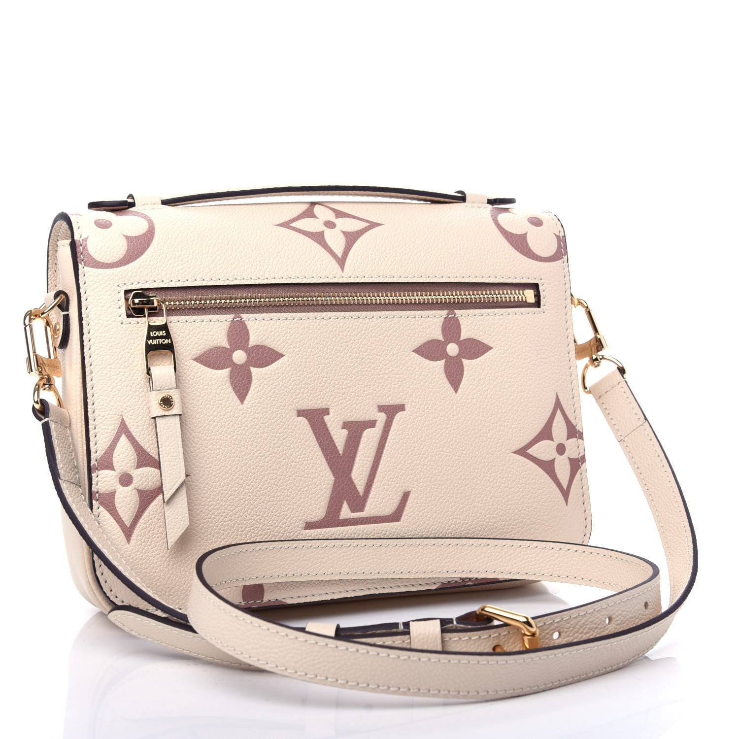 Louis Vuitton Empreinte Monogram Giant Pochette Metis Creme Bois De Rose 3 of 10