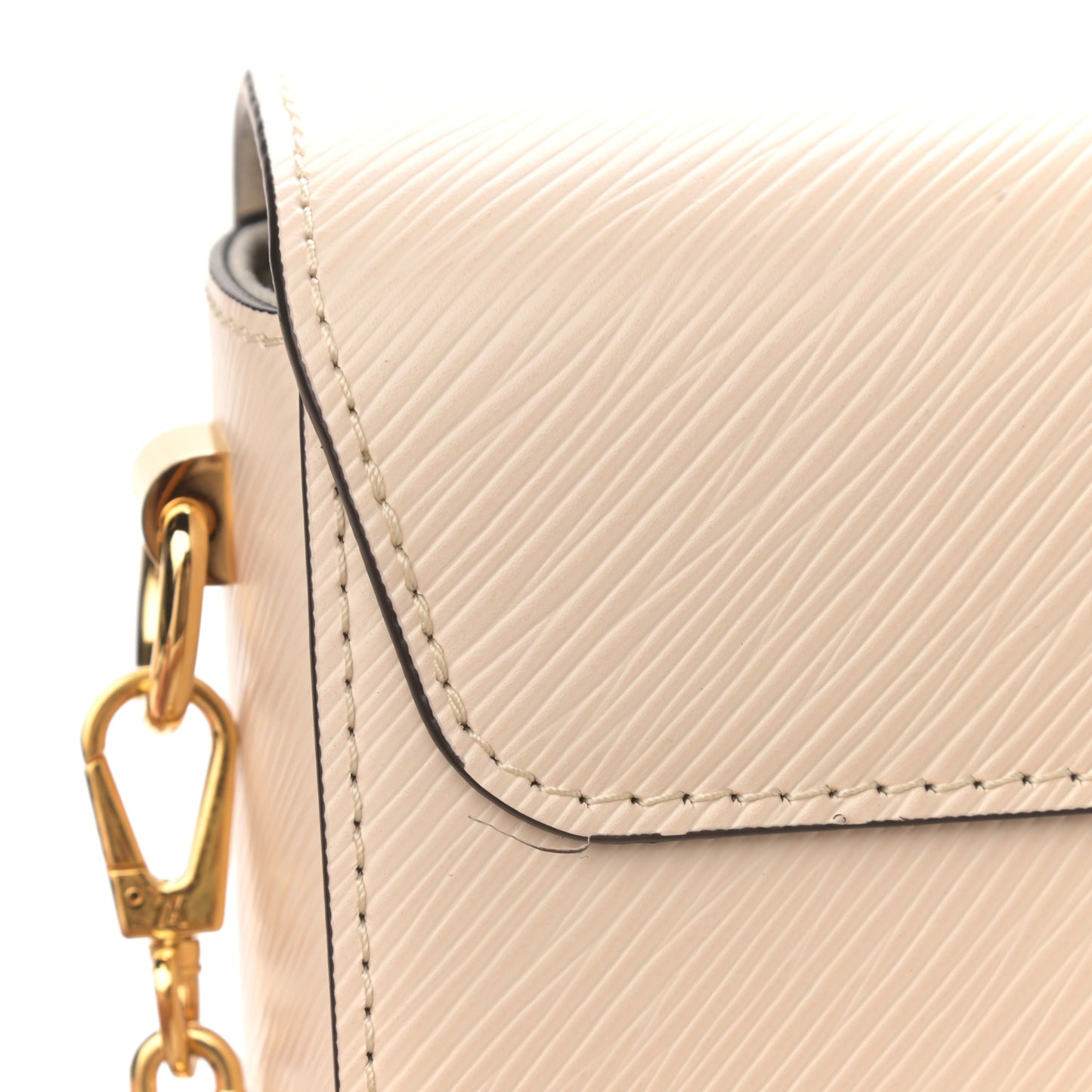 Epi Pillow Twist MM Shoulder Bag Cream