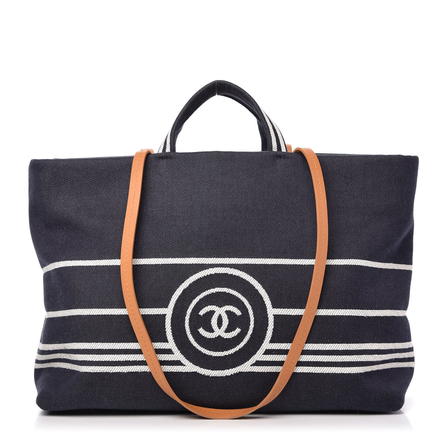 Denim Large Shopping Tote Blue