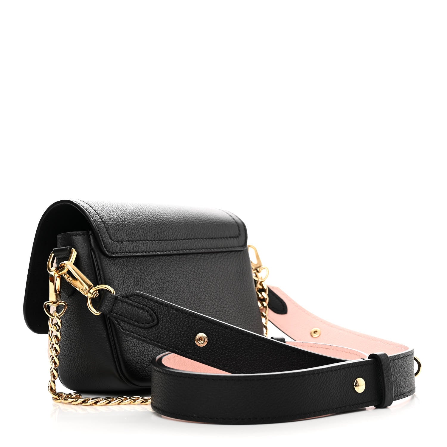 Louis Vuitton Grained Calfskin Lockme Tender Black 3 of 10