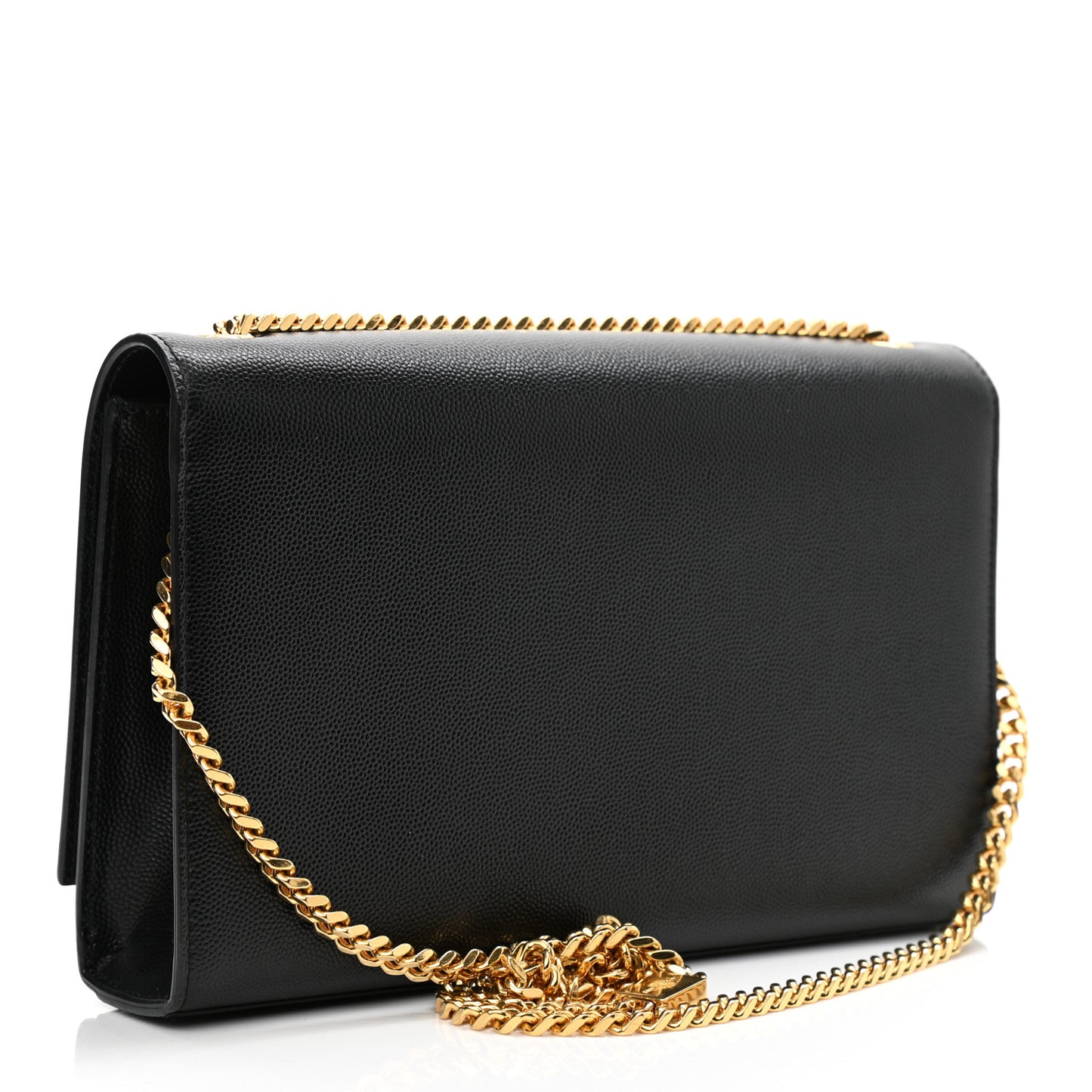 Grain De Poudre Medium Classic Monogram Kate Satchel Black