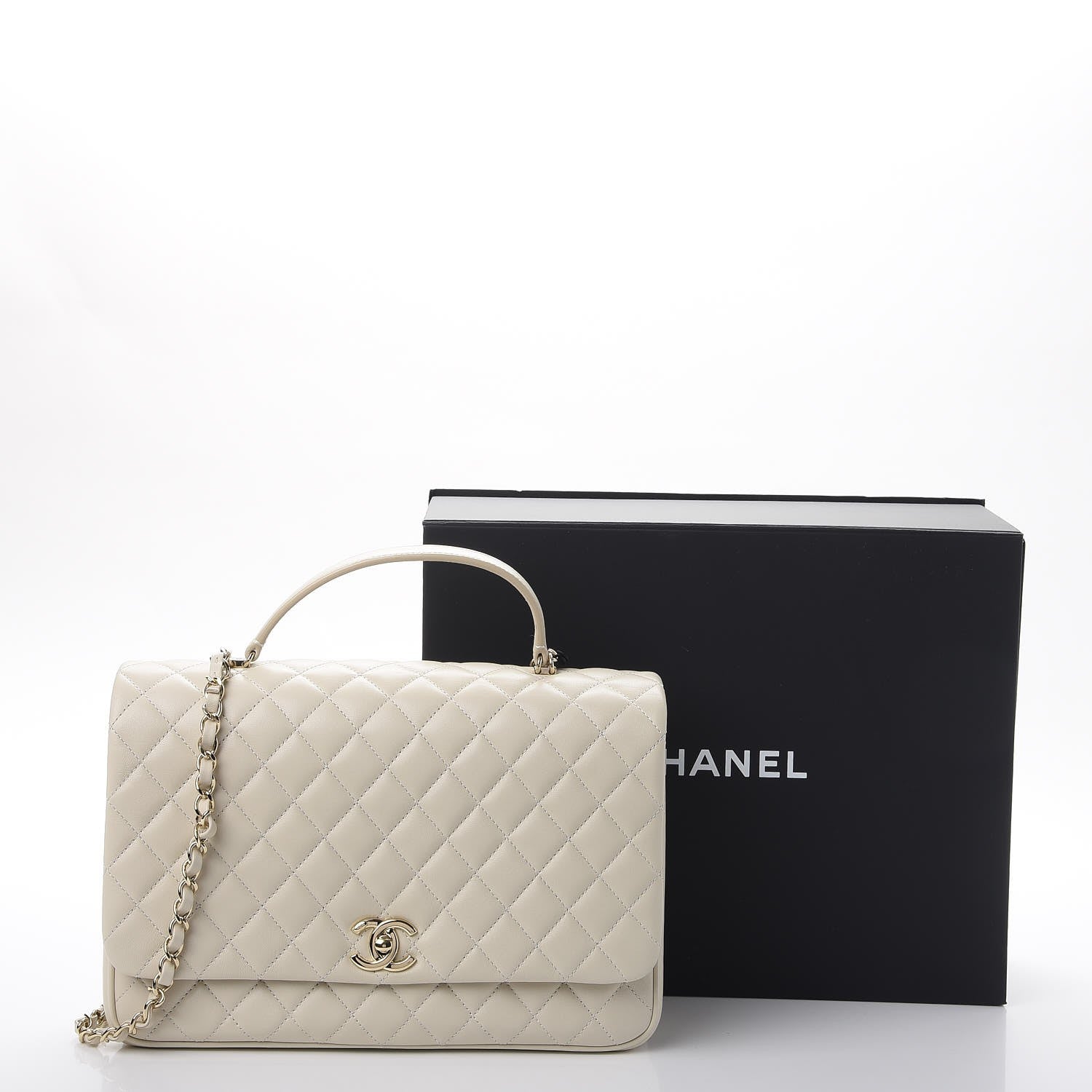 Chanel Lambskin Quilted Medium Citizen Chic Flap Ivory 10 of 10