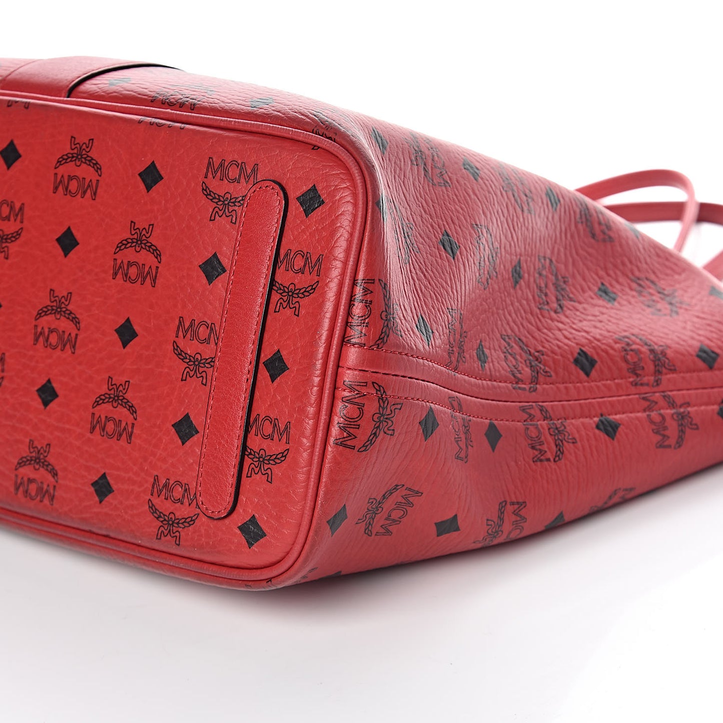 Visetos Medium Liz Reversible Shopper Tote Ruby Red