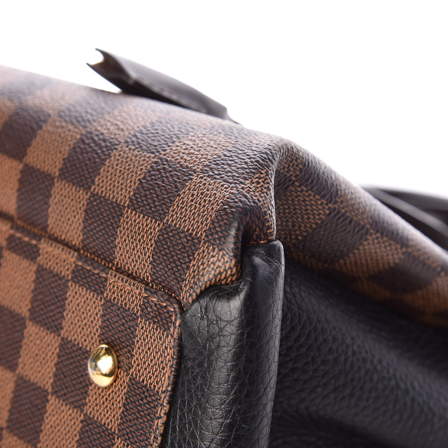 Louis Vuitton Cuir Taurillon Damier Ebene Normandy Black 8 of 12