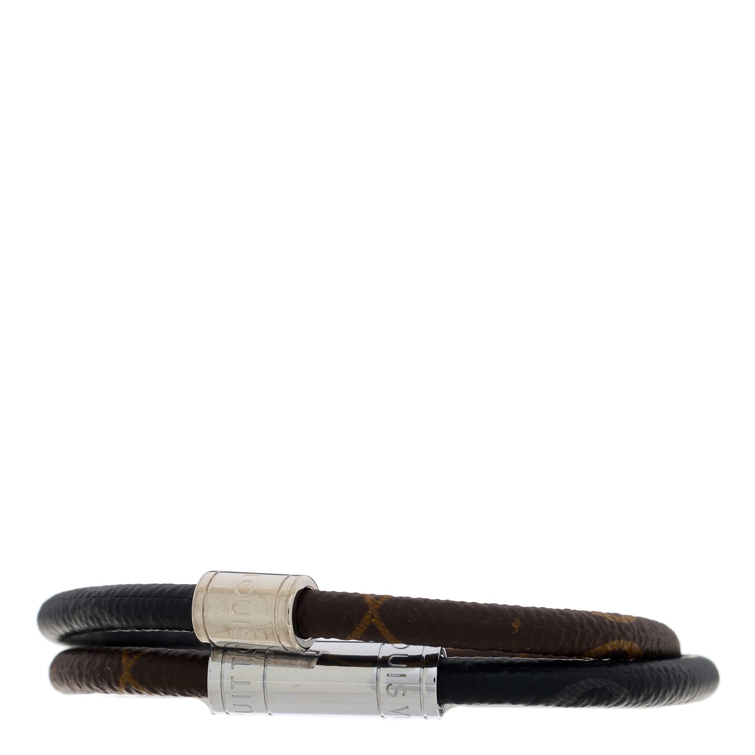 Louis Vuitton Monogram Eclipse Keep It Double Bracelet 19 1 of 8