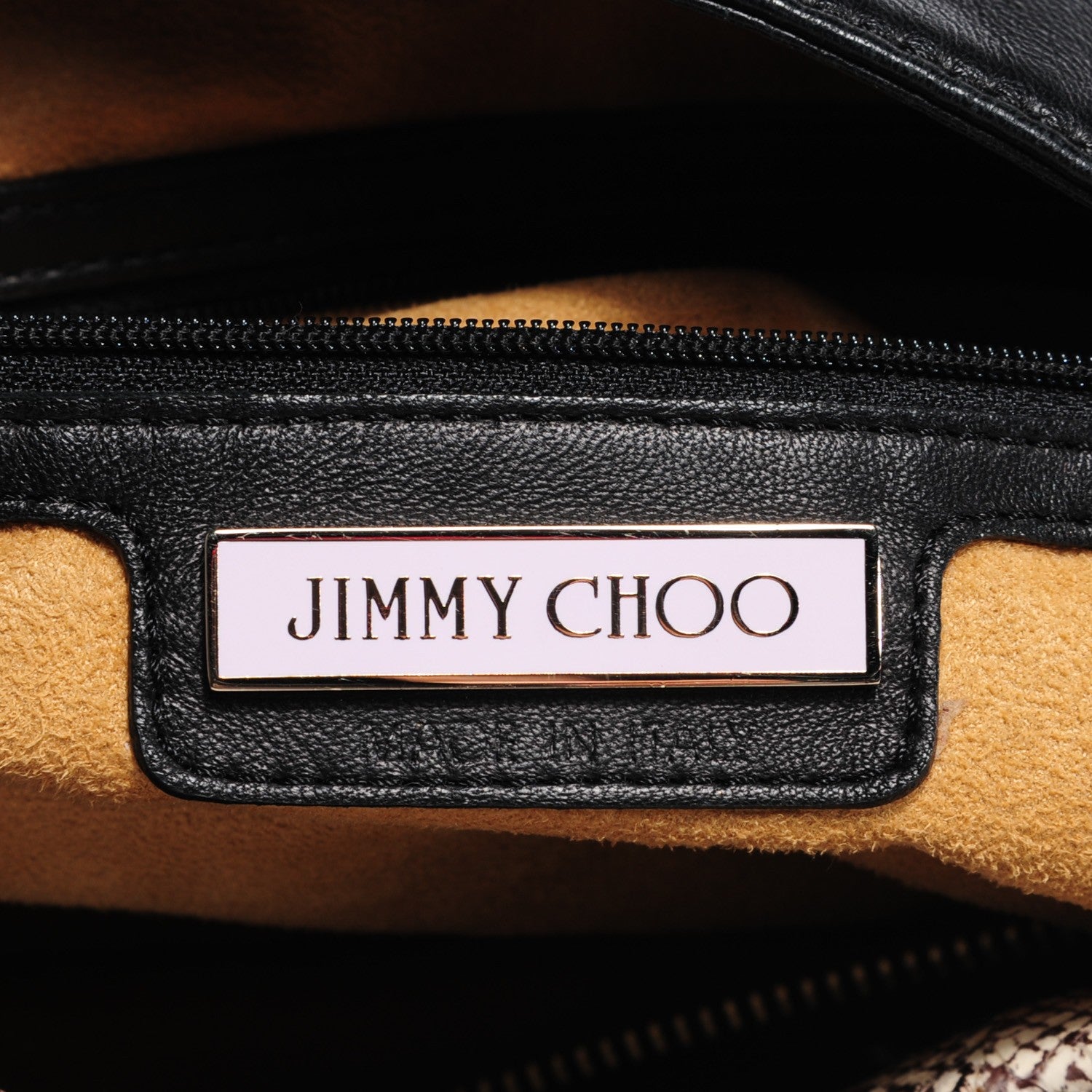 Jimmy Choo Nappa Snakeskin Trim Sky Hobo Black 7 of 9
