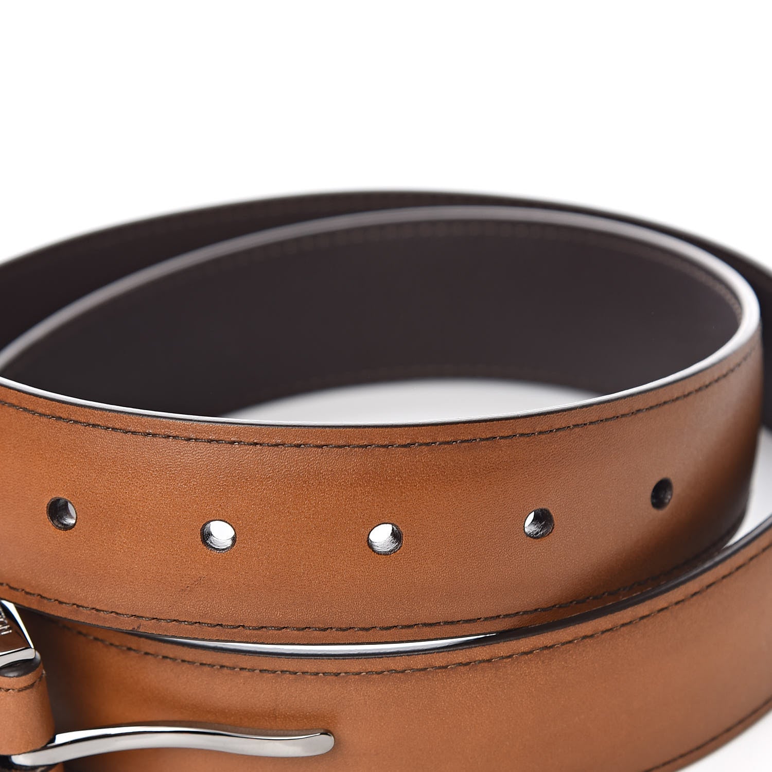 Louis Vuitton Calfskin Legacy Belt 100 40 Cognac 6 of 8