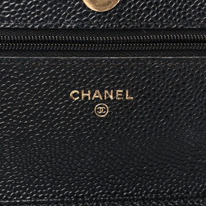 Chanel Caviar Quilted Wallet on Chain WOC Black 5 of 9