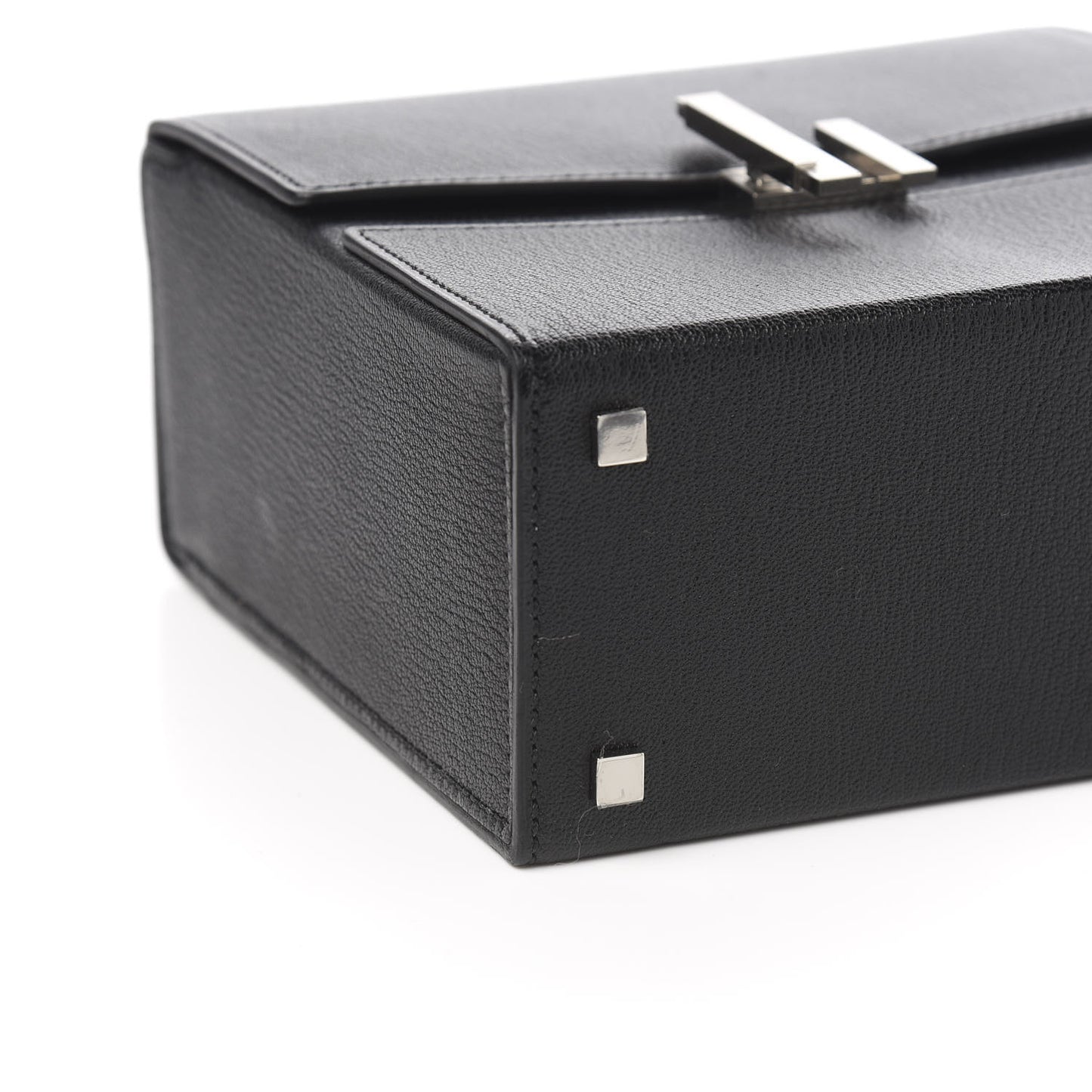 Chevre Mysore Cinhetic Boxy Top Handle Bag Black