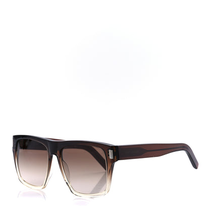Saint Laurent Acetate Sunglasses SL 424 Brown 1 of 8
