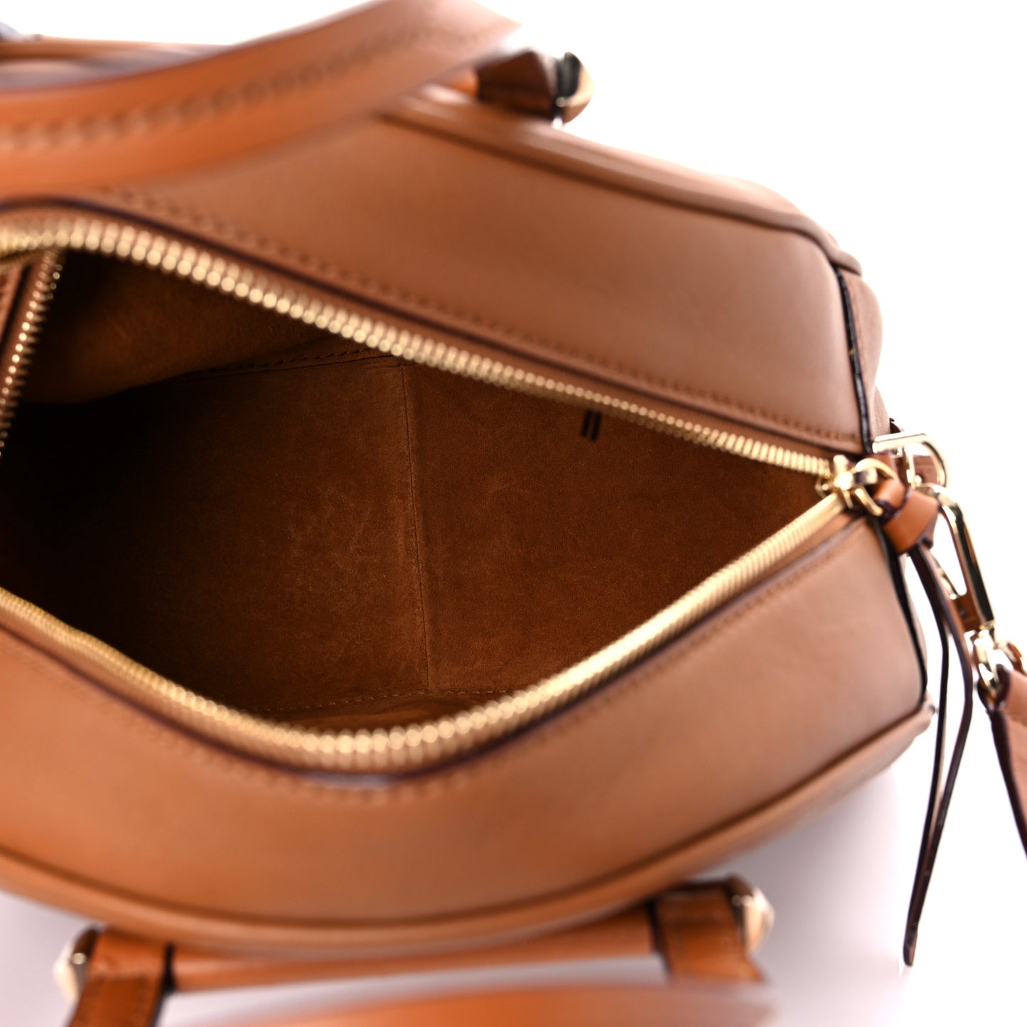 Calfskin Small Varenne Bowling Bag Brown
