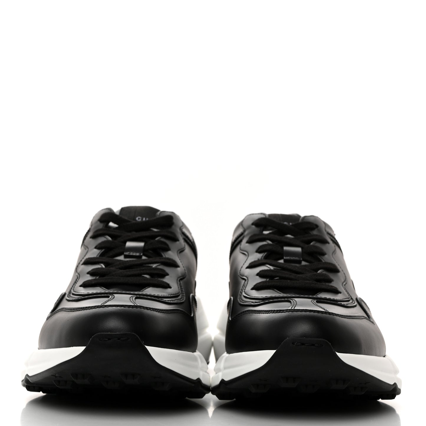 Apollo Calfskin Mens Rhyton Sneakers 8 Black