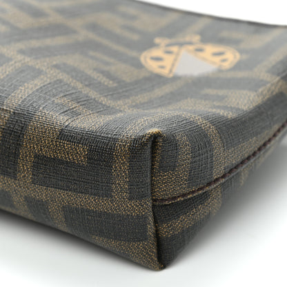 Fendi Zucca Spalmati Rose Ladybug Pochette Tabacco 9 of 10