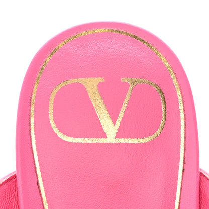 Valentino Garavani Calfskin Roman Stud Ankle Strap 100mm Sandals 39.5 Pink 7 of 10