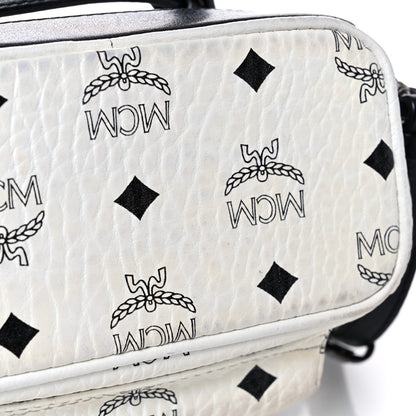 MCM Visetos Side Stud X-Mini Stark Bebe Boo Backpack White 14 of 23